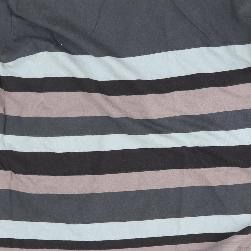 Reiss Mens Grey Striped   T-Shirt Size S