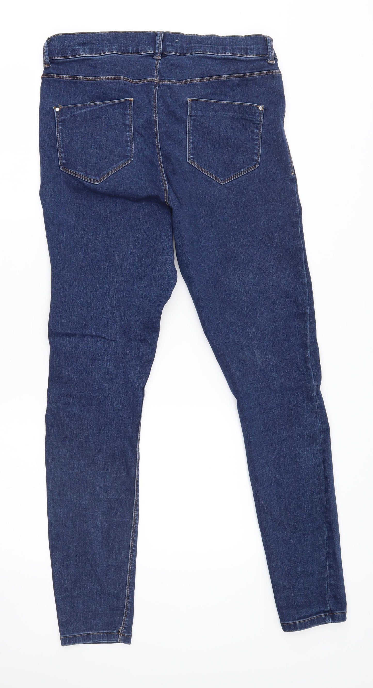 Dorothy Perkins Womens Blue   Skinny Jeans Size 14 L28 in - frankie