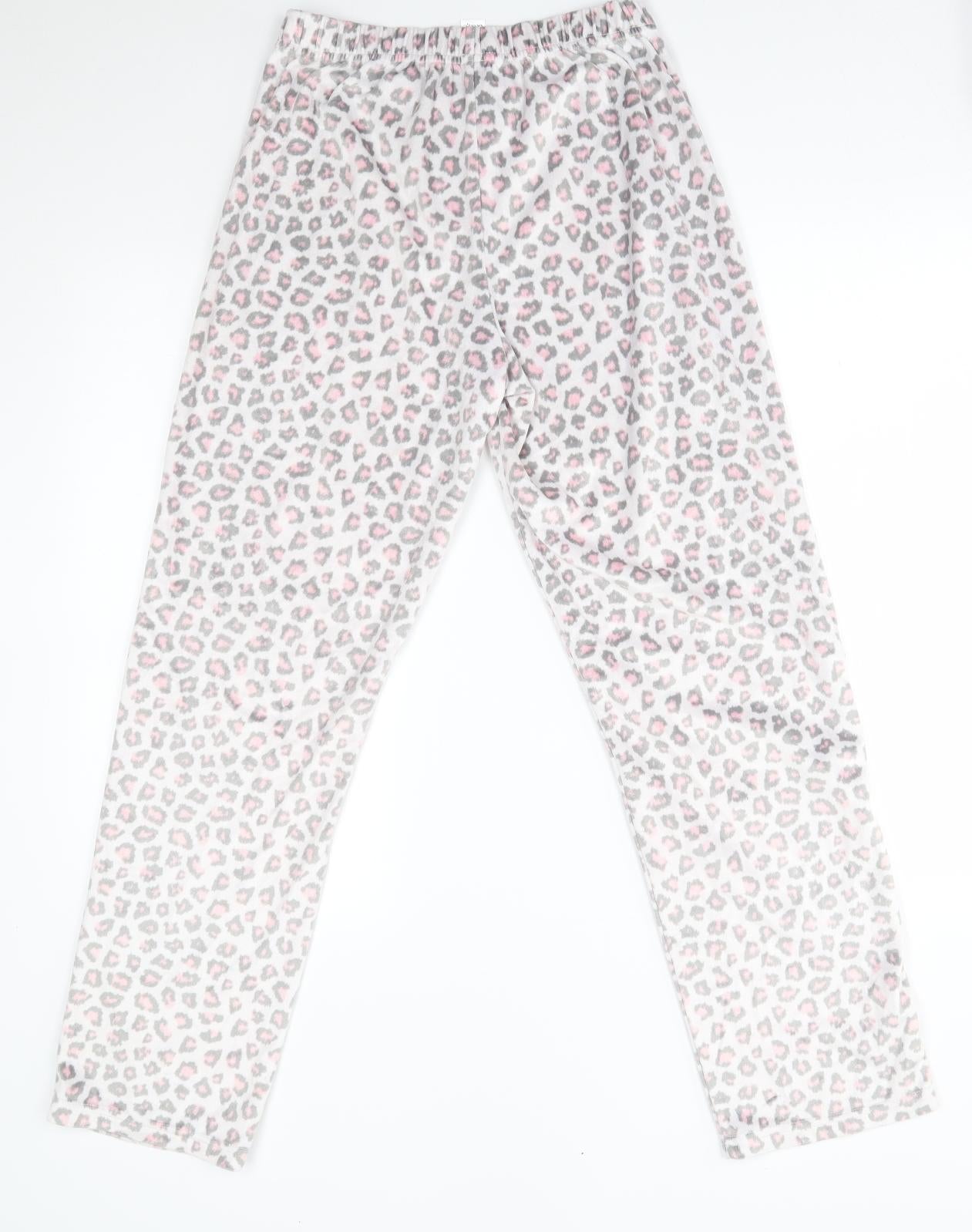 George Womens Pink Animal Print   Lounge Pants Size 8