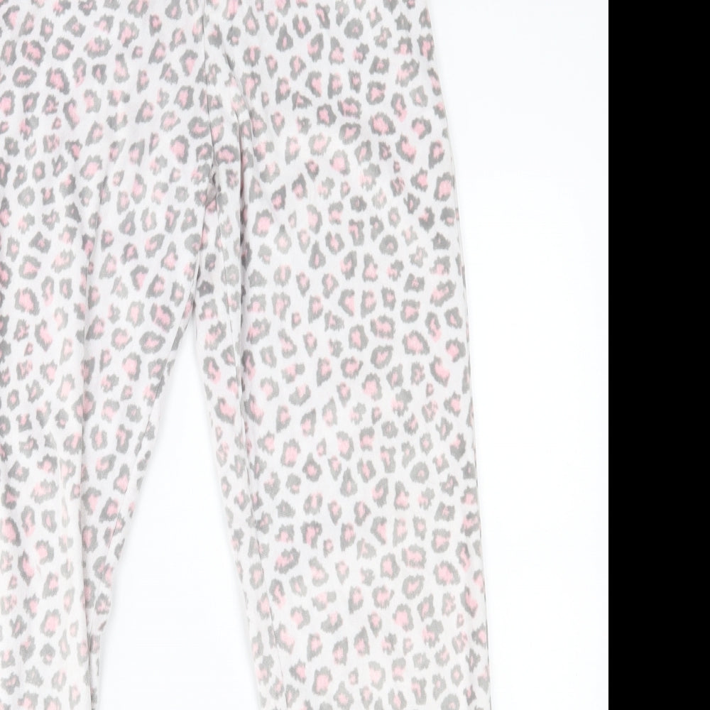 George Womens Pink Animal Print   Lounge Pants Size 8