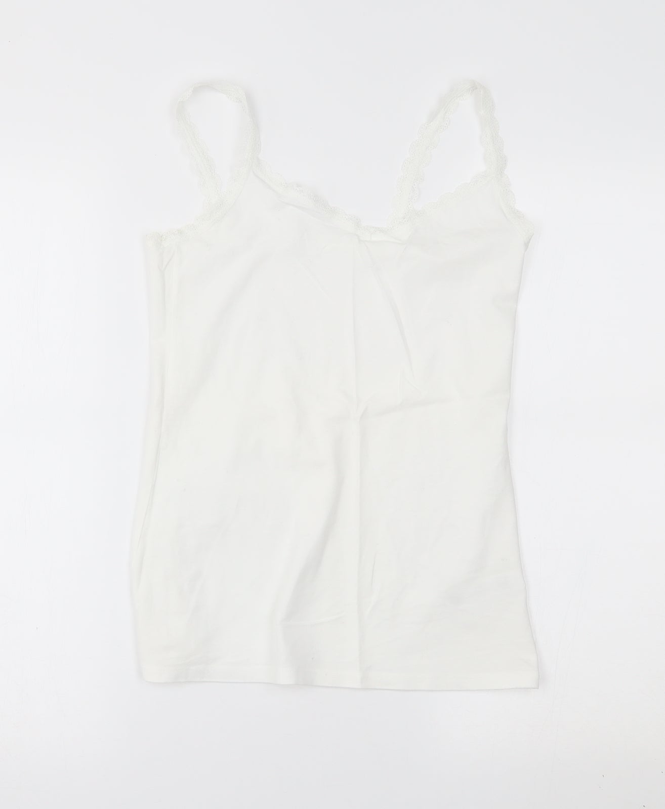 M&S Womens White    Pyjama Top Size 12