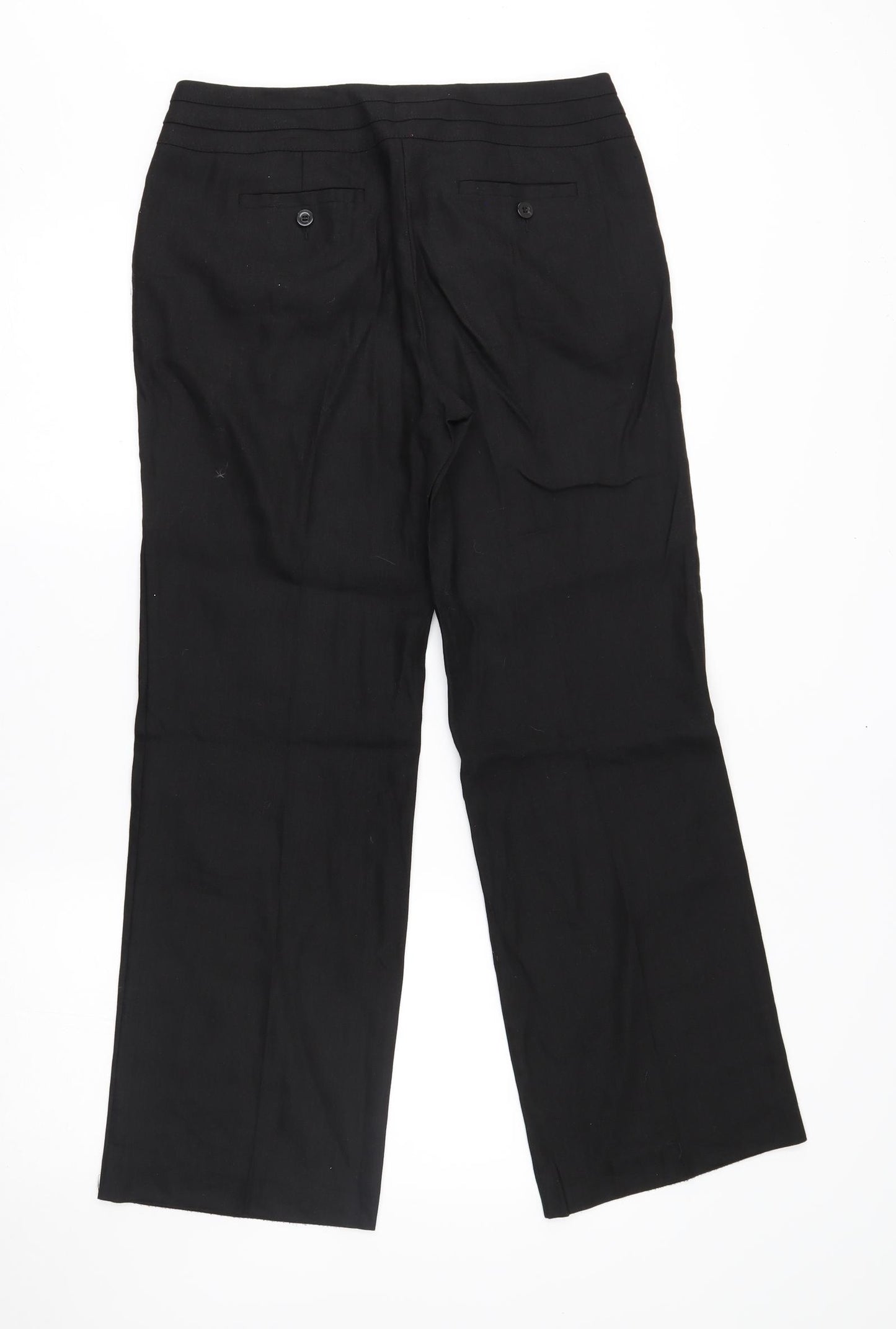 Monsoon Womens Black    Suit Trousers Size 12 L29 in