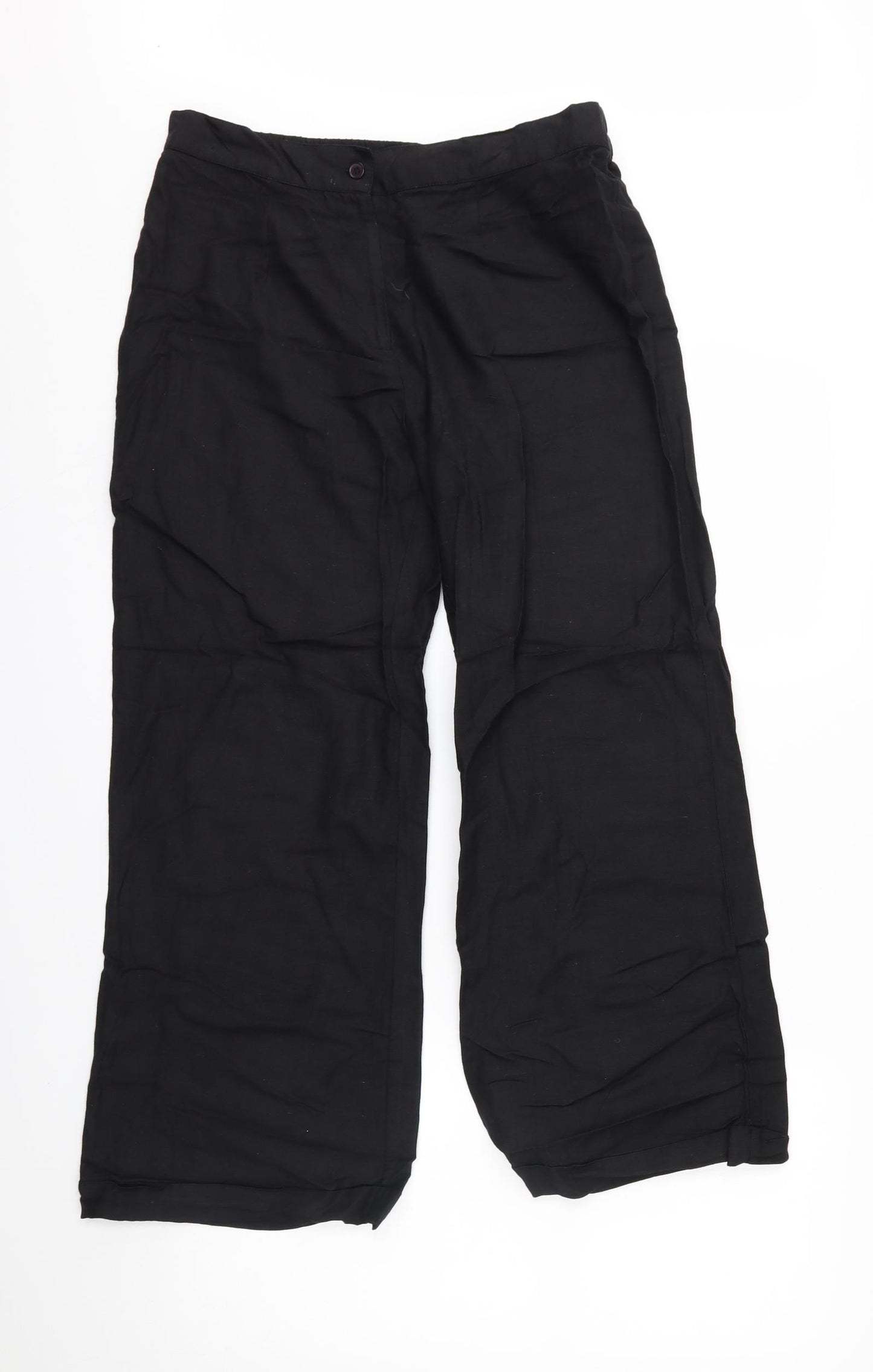Simply Be Womens Black   Trousers  Size 12 L26 in