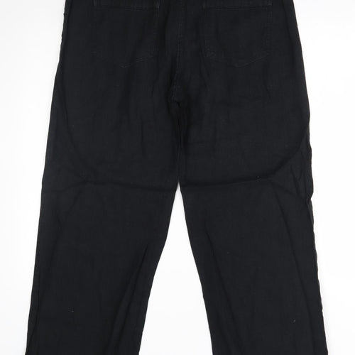 M&S Womens Black   Trousers  Size 14 L26 in