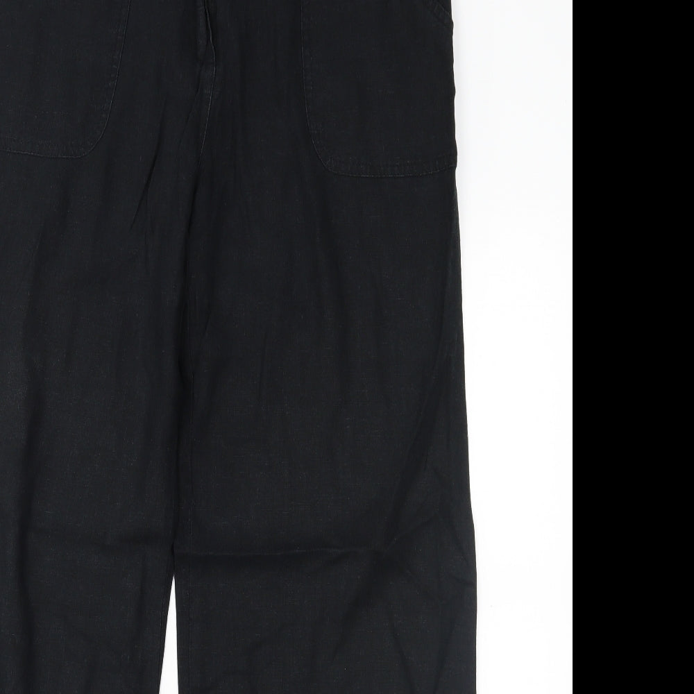 M&S Womens Black   Trousers  Size 14 L26 in
