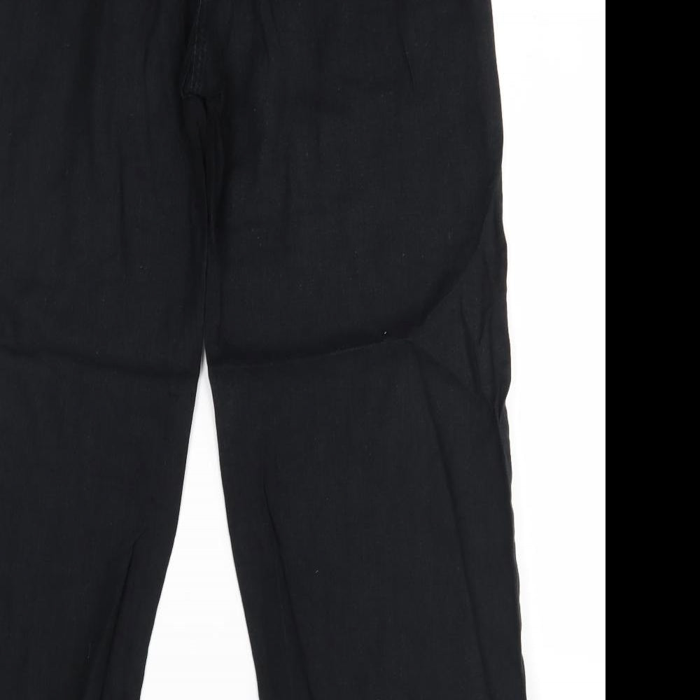 M&S Womens Black   Trousers  Size 14 L26 in