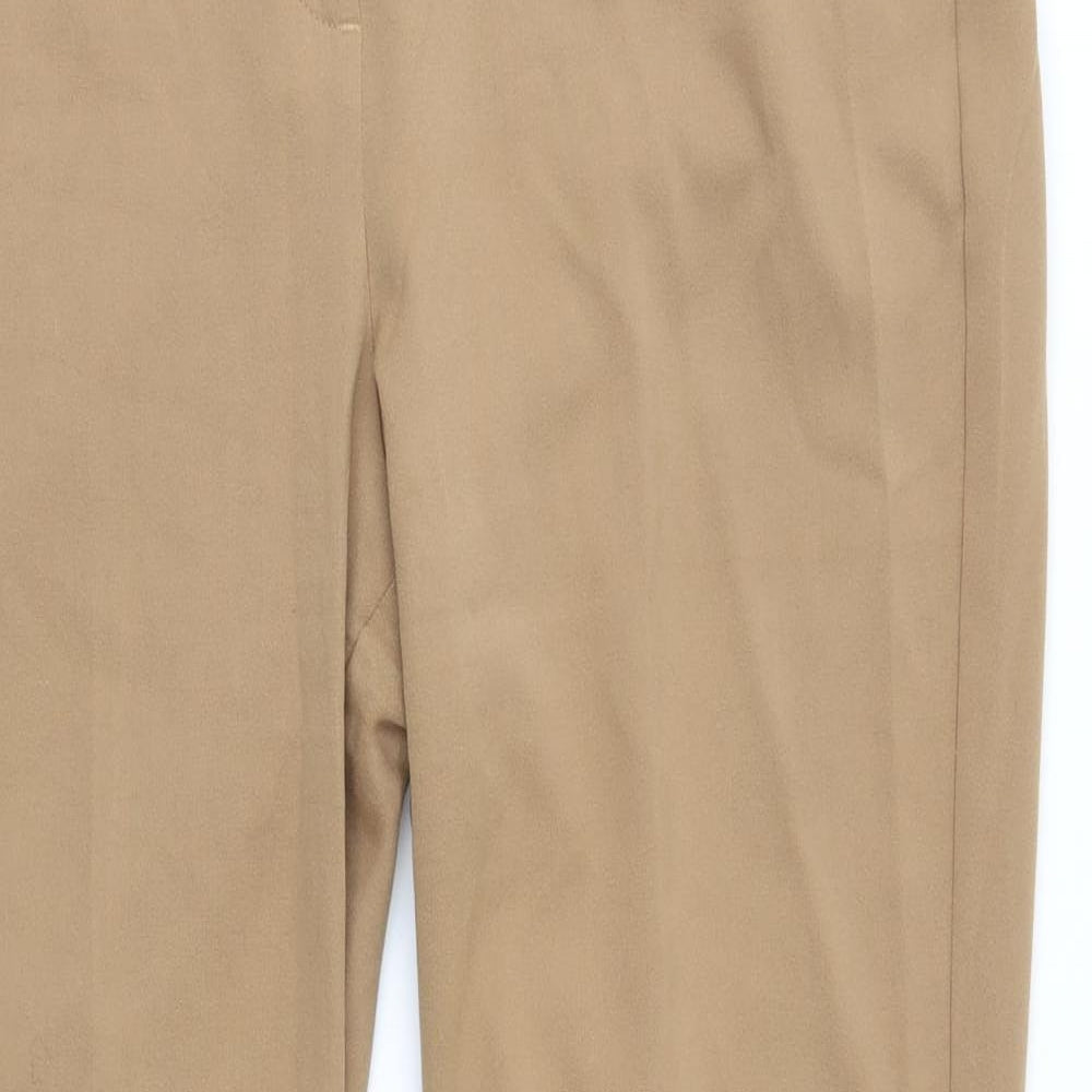 M&S Womens Beige   Trousers  Size 14 L29 in