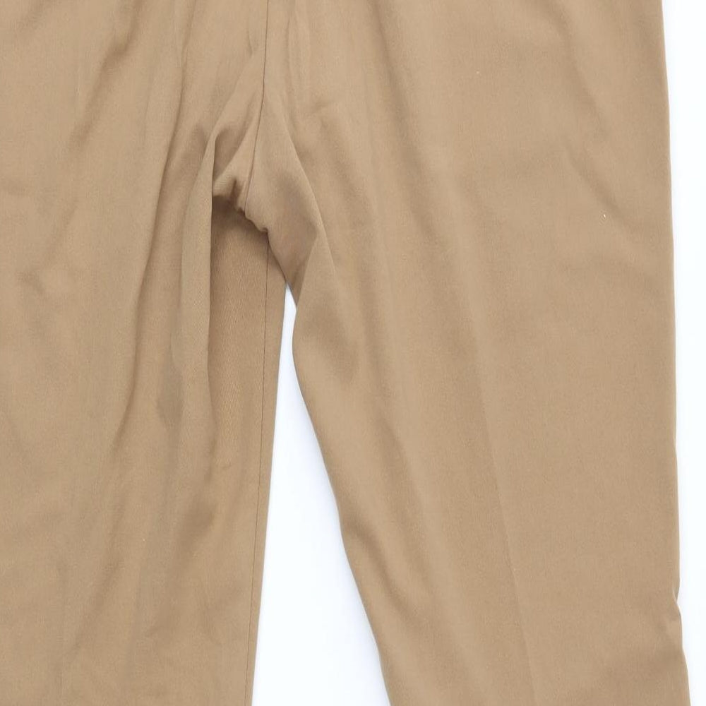 M&S Womens Beige   Trousers  Size 14 L29 in
