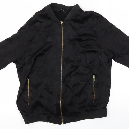 Very Womens Black   Full Zip Sweatshirt Size 14