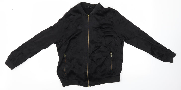 Very Womens Black Full Zip Sweatshirt Size 14