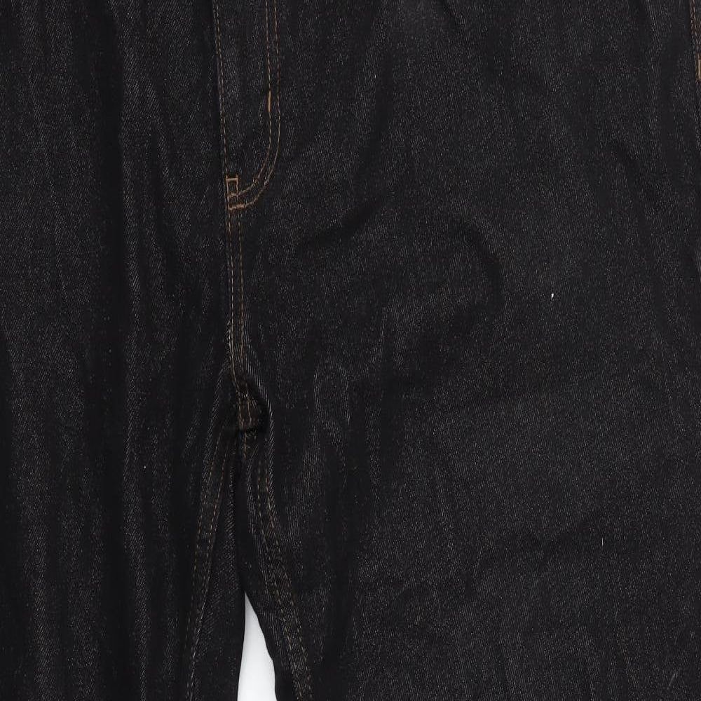 George Mens Black   Straight Jeans Size 44 in L31 in