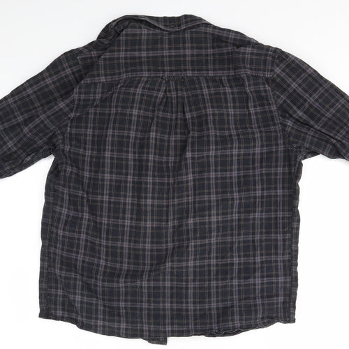 Maine Mens Multicoloured Check   Button-Up Size M