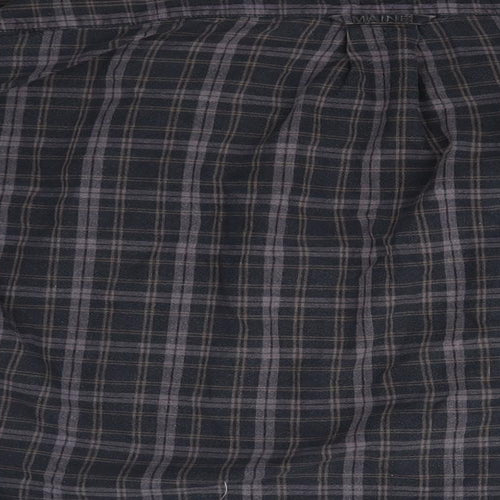 Maine Mens Multicoloured Check   Button-Up Size M