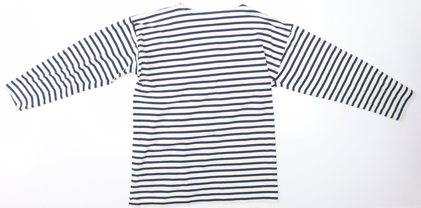 Breton Mens Multicoloured Striped   T-Shirt Size XL
