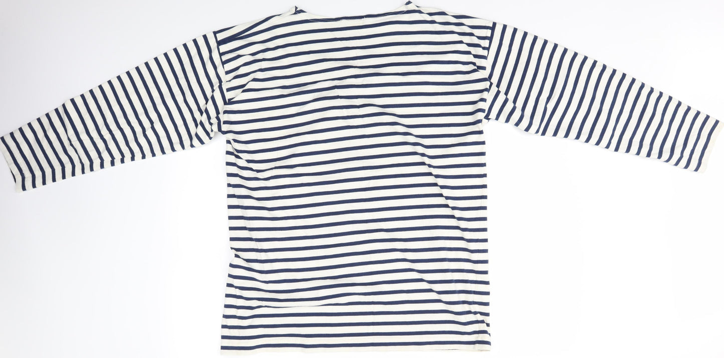Breton Mens Multicoloured Striped   T-Shirt Size XL