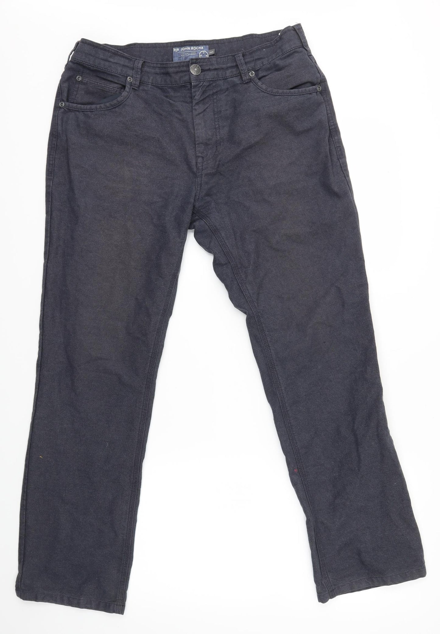 John Rocha Mens Blue   Straight Jeans Size 34 L30 in
