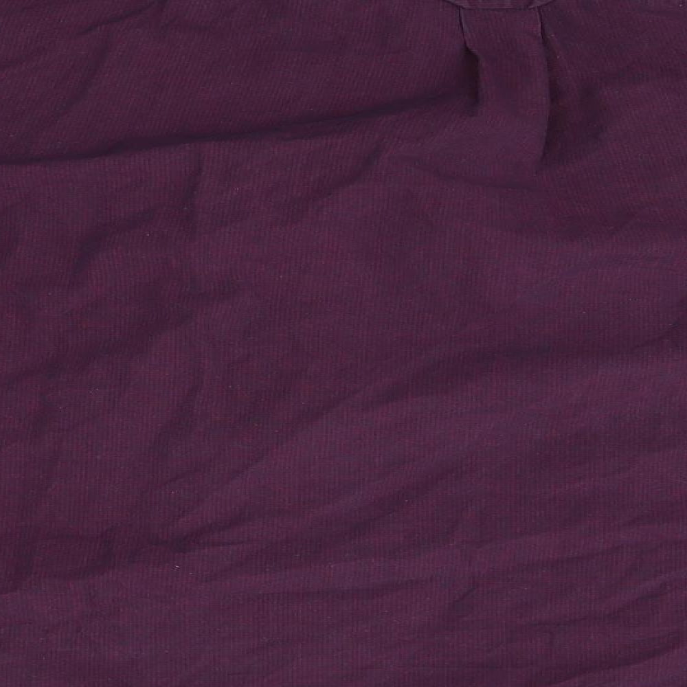 Maine Mens Purple    Button-Up Size L