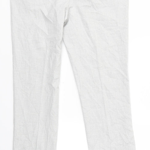 H&M Womens Grey   Trousers  Size 8 L30 in