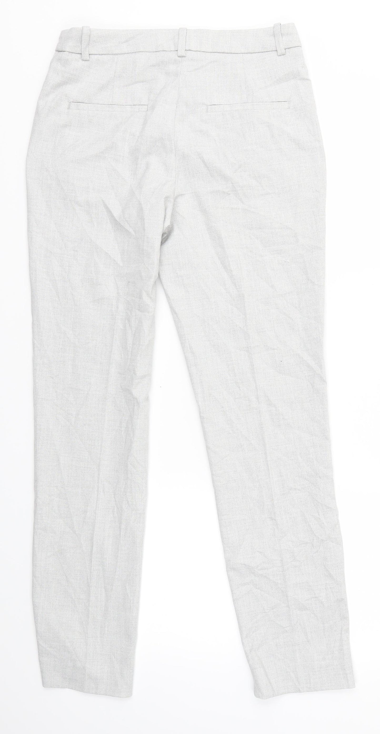H&M Womens Grey   Trousers  Size 8 L30 in