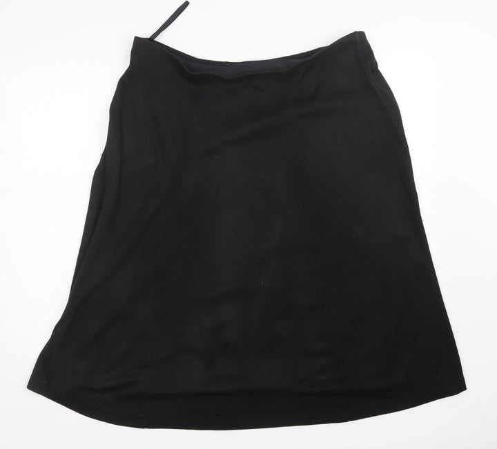 Plus Womens Black   A-Line Skirt Size 38 in