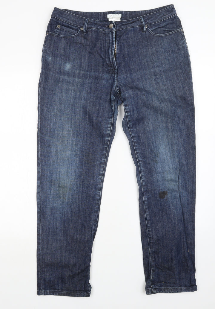 Precis Womens Blue   Bootcut Jeans Size 14 L28 in