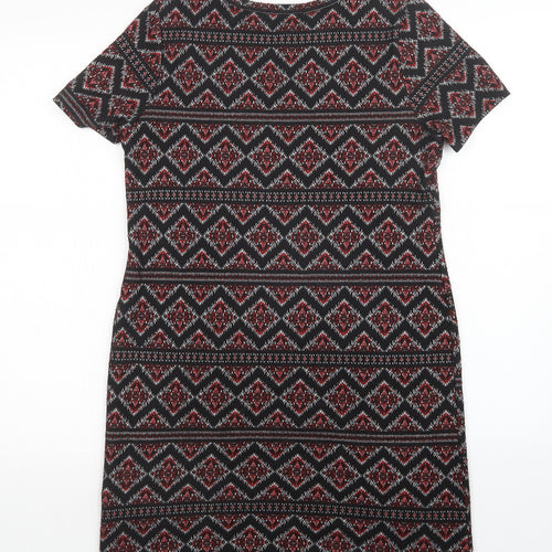 New Look Womens Multicoloured Argyle/Diamond  Sheath  Size 10