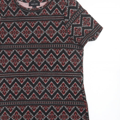 New Look Womens Multicoloured Argyle/Diamond  Sheath  Size 10