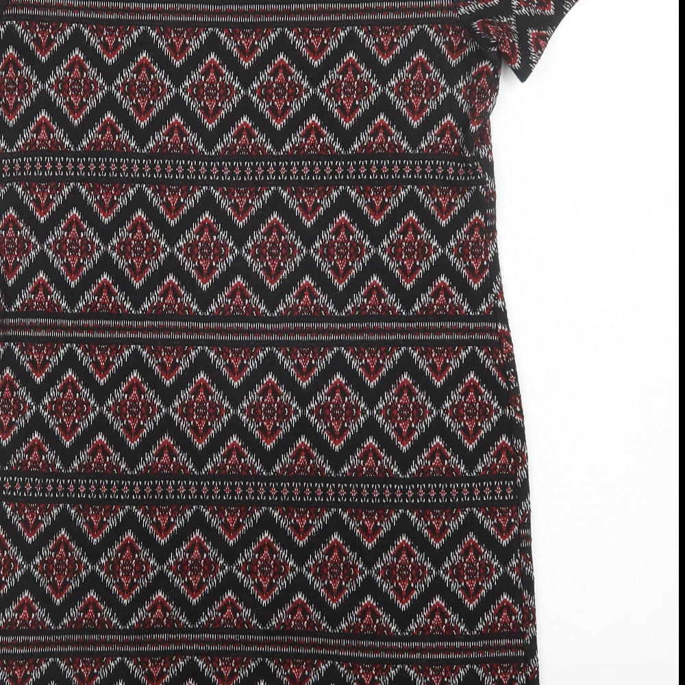 New Look Womens Multicoloured Argyle/Diamond  Sheath  Size 10