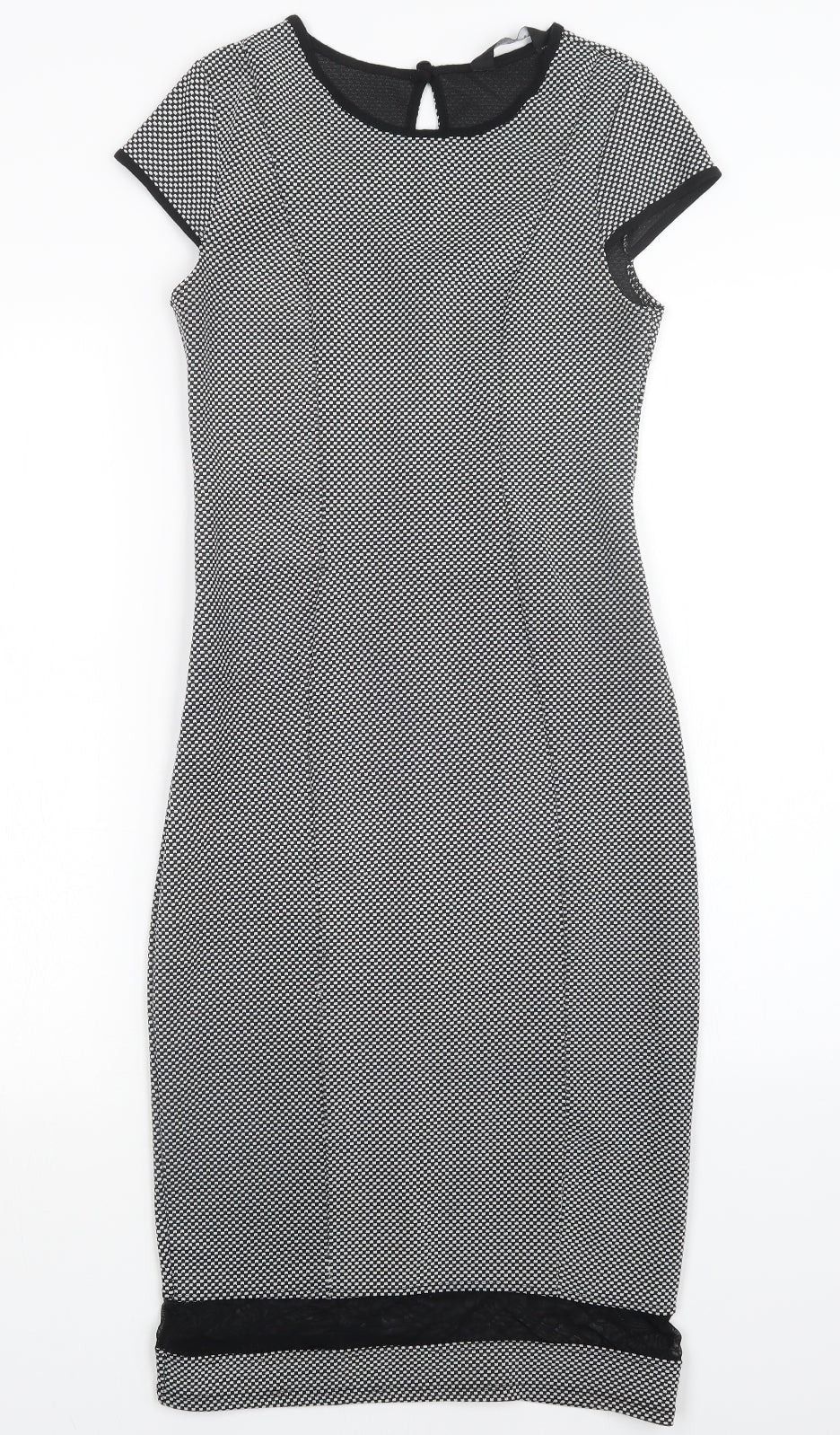 Dorothy Perkins Womens Multicoloured Polka Dot  Pencil Dress  Size 8