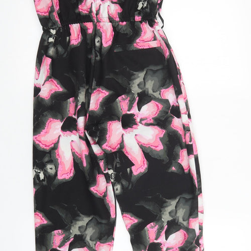 River Island Womens Multicoloured Floral  Jumpsuit One-Piece Size 8