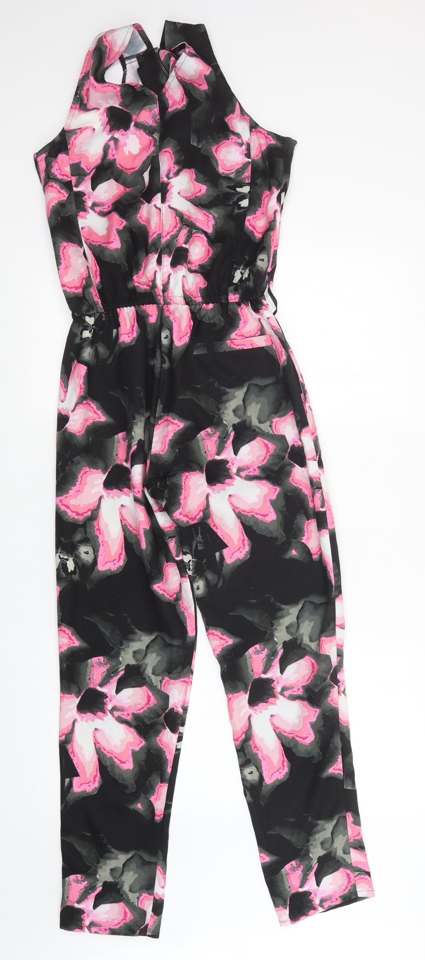 River Island Womens Multicoloured Floral  Jumpsuit One-Piece Size 8