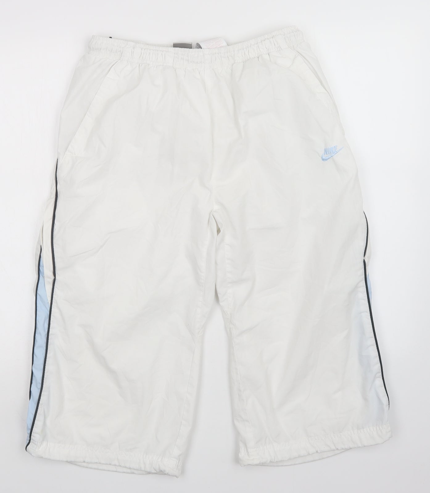 Nike Mens White   Sweat Shorts Size L