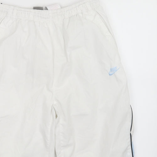 Nike Mens White   Sweat Shorts Size L