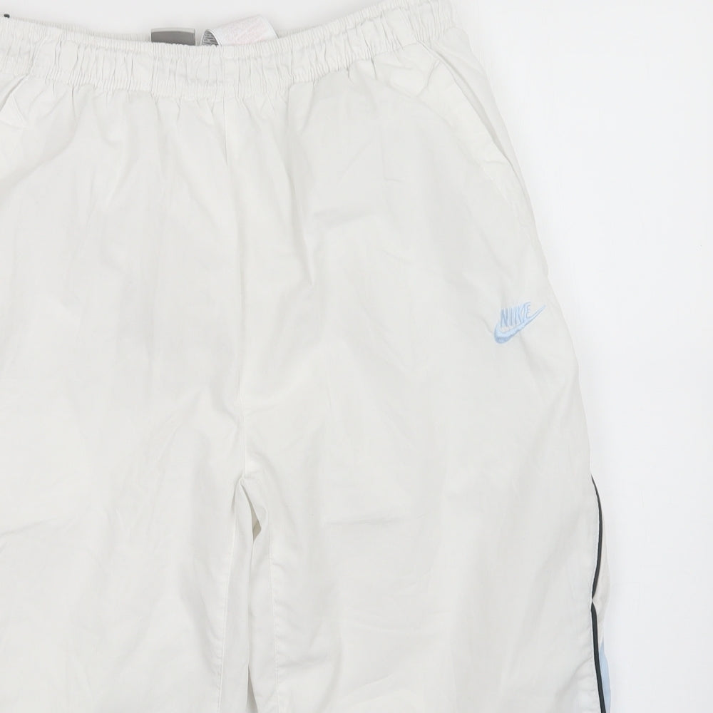 Nike Mens White   Sweat Shorts Size L