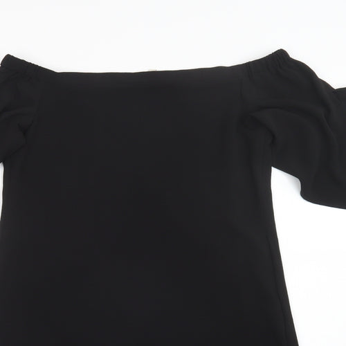 Peacocks Womens Black   Basic Blouse Size 8