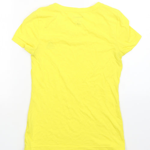 Reebok Womens Yellow   Basic T-Shirt Size S