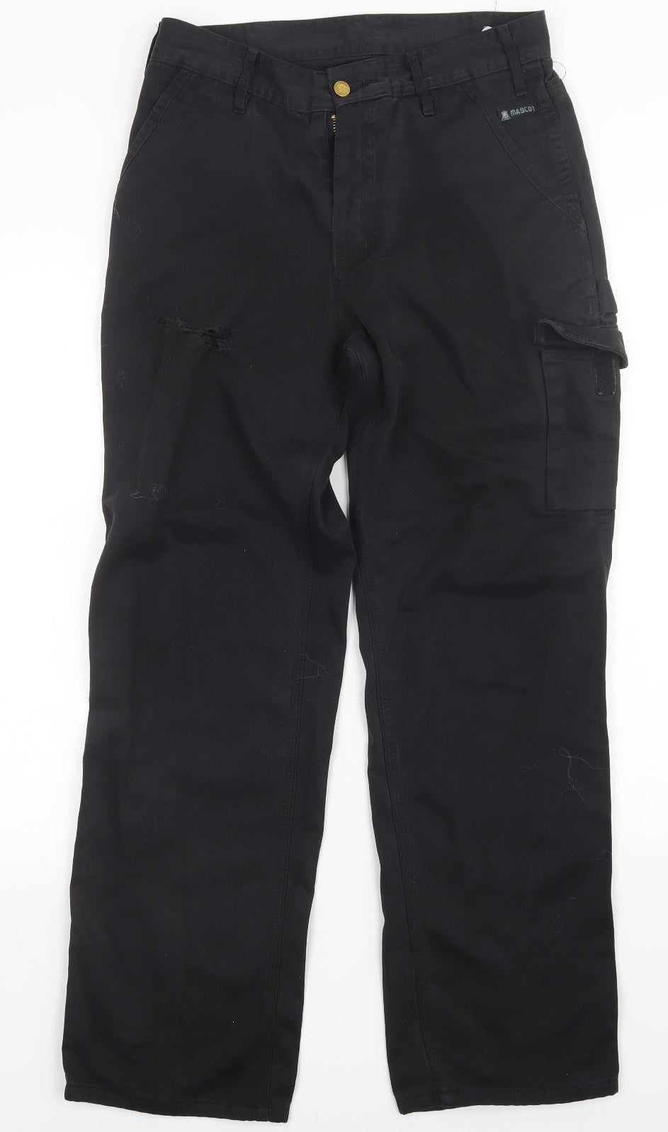 Mascot Mens Black   Cargo Trousers Size 32 L29 in