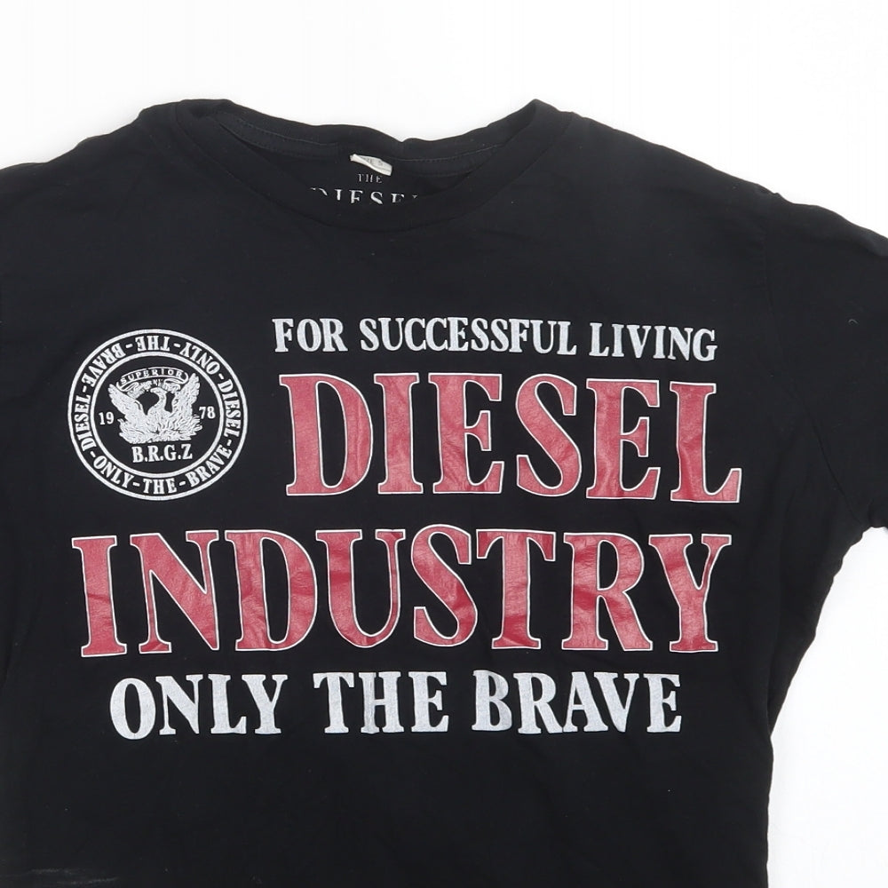 the diesel Mens Black    T-Shirt Size S