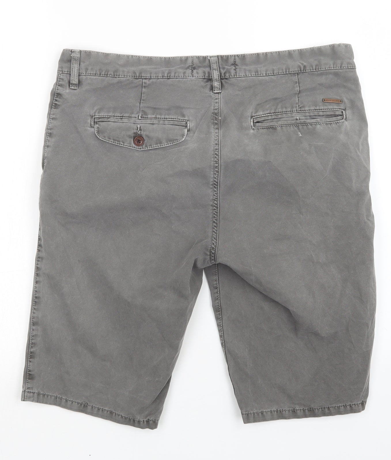River Island Mens Grey   Bermuda Shorts Size 32
