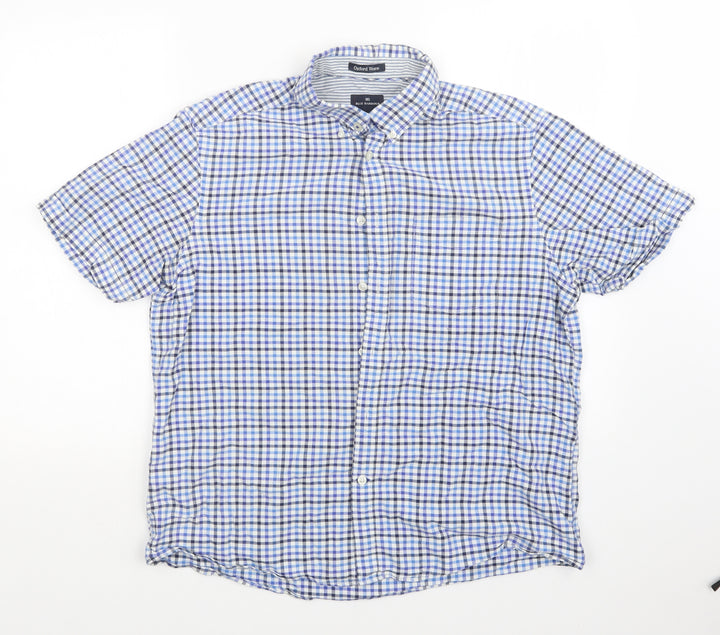 M&S Mens Blue    Button-Up Size L