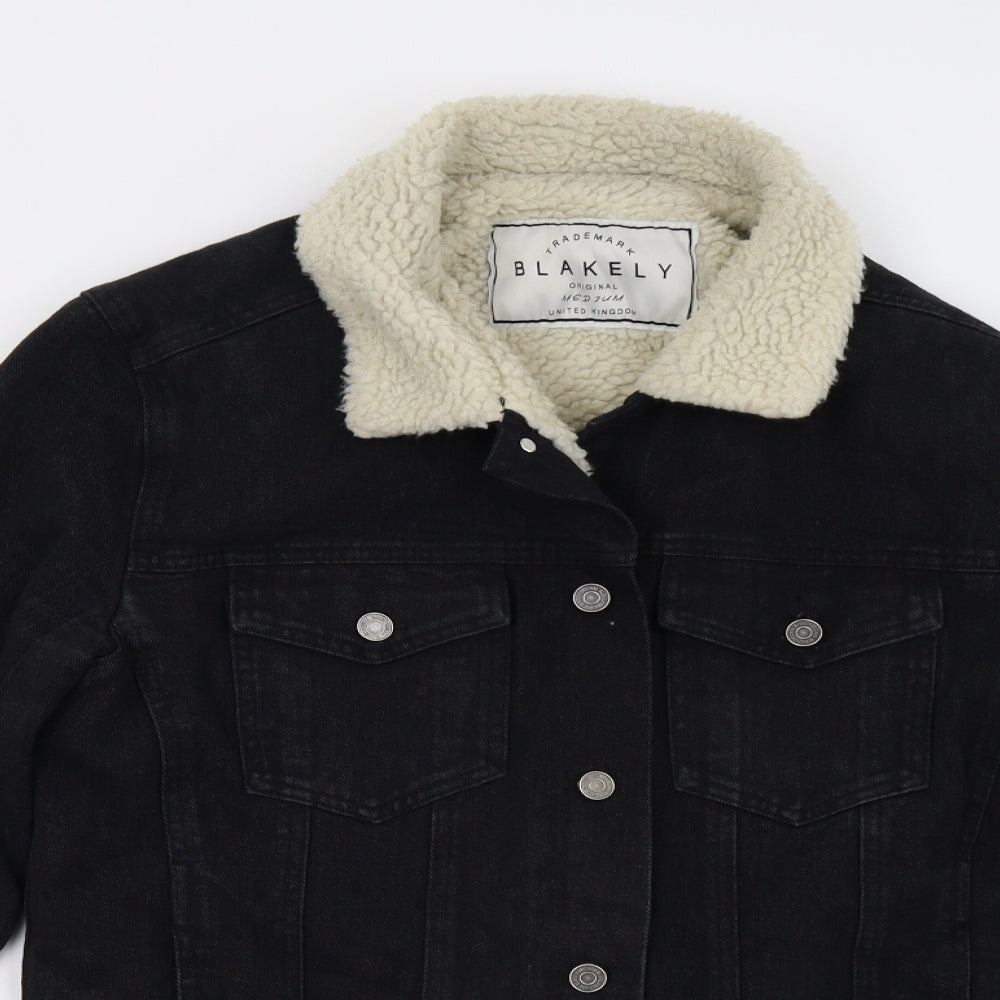 Blakely Mens Black  Denim Jacket  Size M