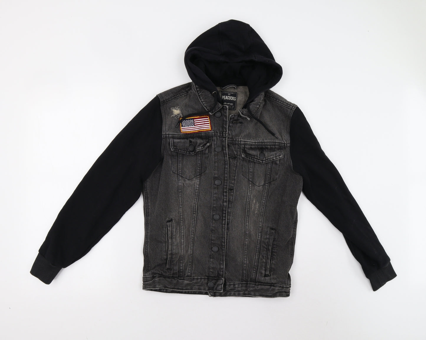 Peacocks Mens Black   Jacket  Size S