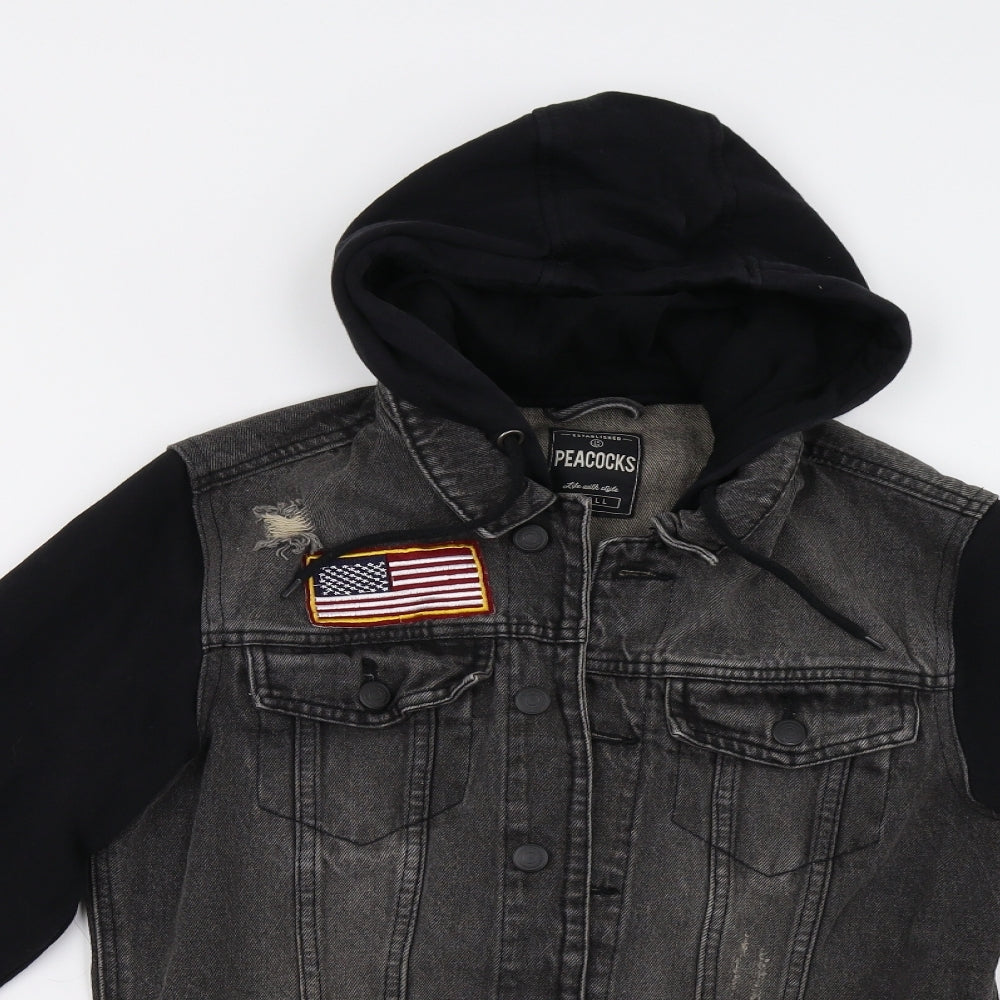 Peacocks Mens Black   Jacket  Size S