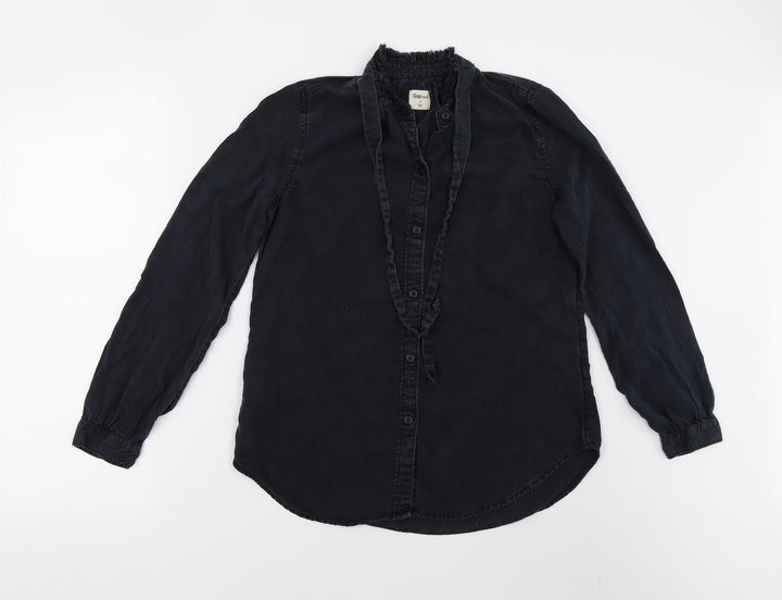 Gap Womens Black   Basic Button-Up Size S