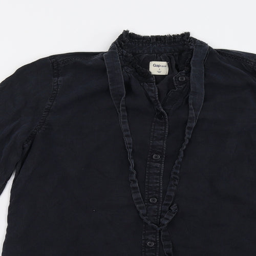 Gap Womens Black   Basic Button-Up Size S