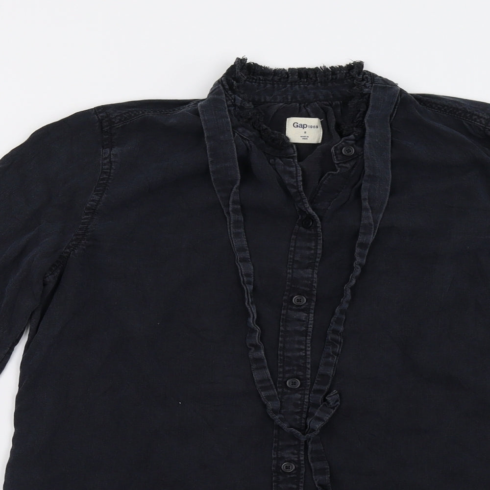 Gap Womens Black   Basic Button-Up Size S