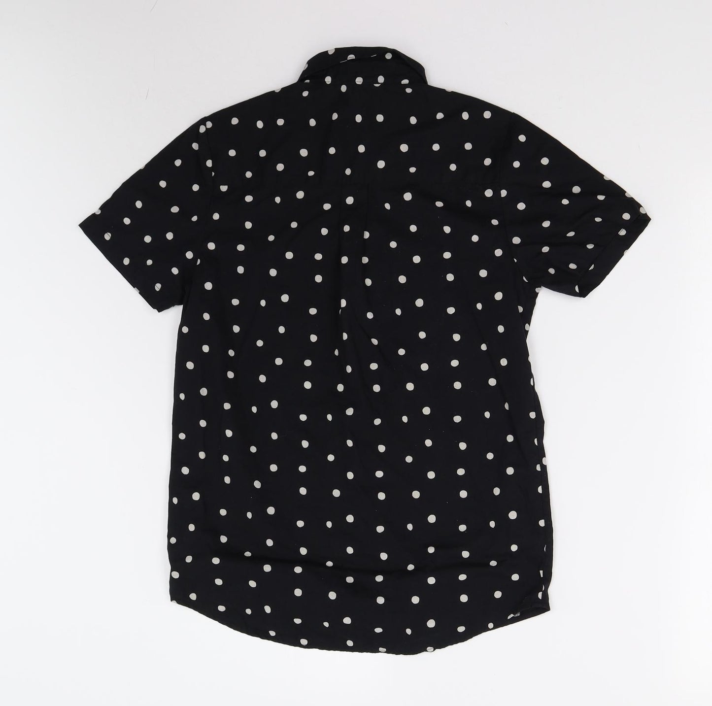 Outfir Boys Black Polka Dot  Basic Button-Up Size 12 Years
