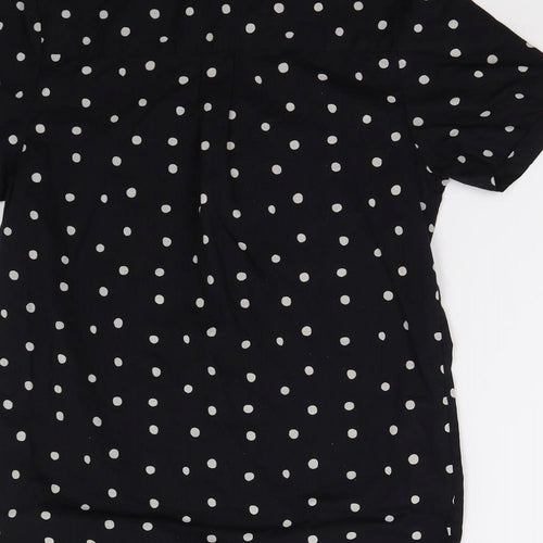 Outfir Boys Black Polka Dot  Basic Button-Up Size 12 Years