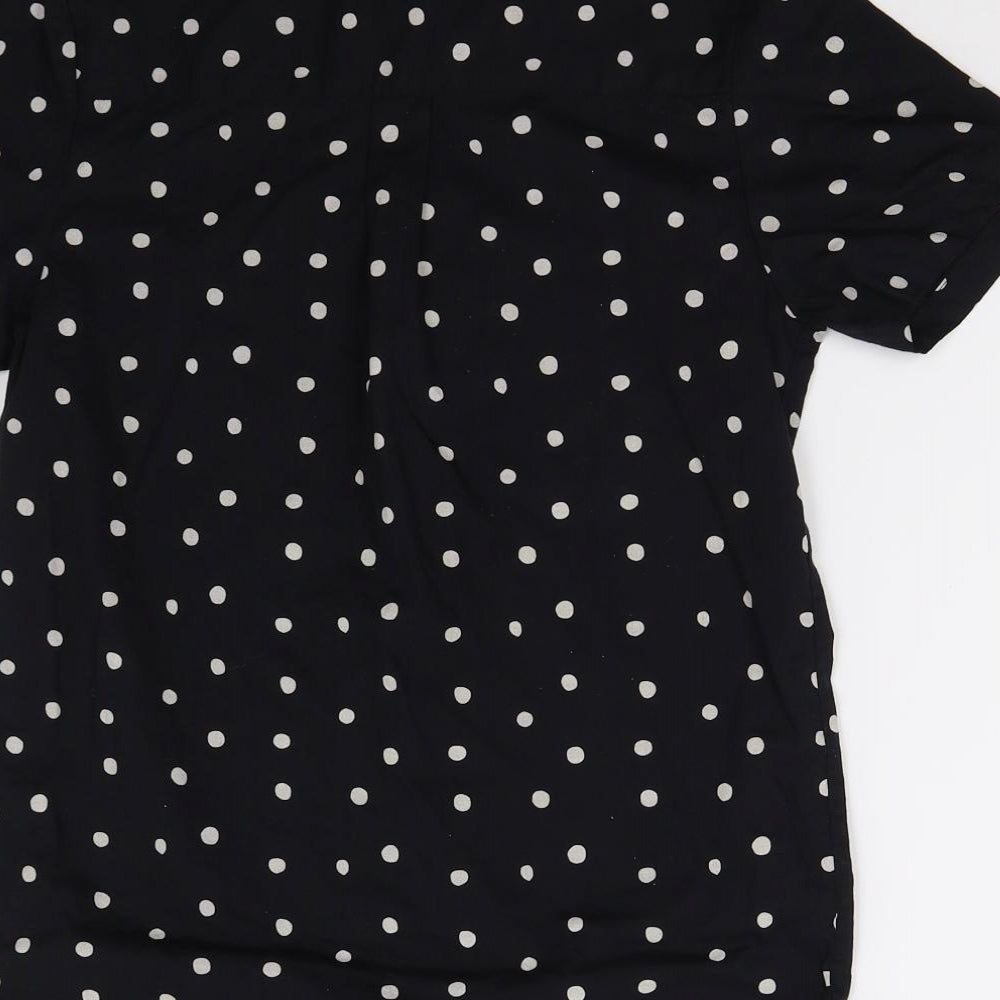 Outfir Boys Black Polka Dot  Basic Button-Up Size 12 Years