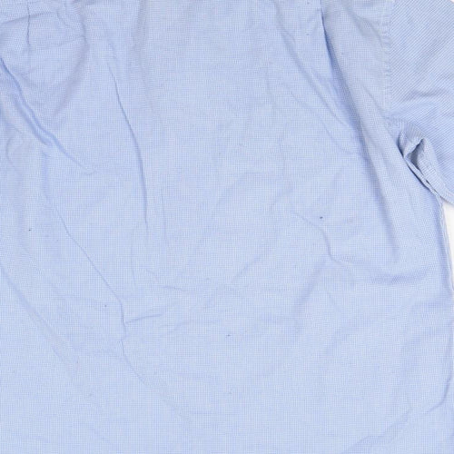 Primark Mens Blue Check   Button-Up Size 16